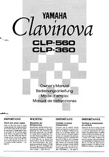 Yamaha CLP-360 Manual Do Utilizador