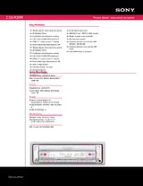 Sony CDX-R30M Guia De Especificação