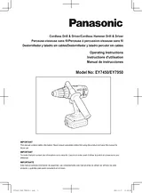 Panasonic EY7950 Manual De Usuario