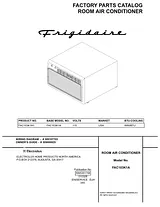 Frigidaire fac103k1a1 Zusätzliches Handbuch