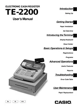 Casio TE-2200 User Manual