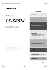 ONKYO TX-SR574 取り扱いマニュアル