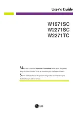 LG W2271TC-PF Owner's Manual