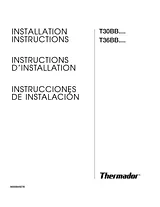 Thermador T36BB8X0SS Installation Instruction