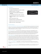 Sony STRDG710 Specification Guide