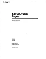 Sony CDP-CX350 Manual