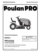 Poulan PP21H42 ユーザーズマニュアル