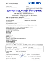 Philips AS351/12 Declaration Of Conformity