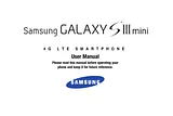 Samsung Galaxy S III Mini Справочник Пользователя