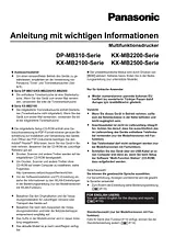 Panasonic KXMB2170G Operating Guide