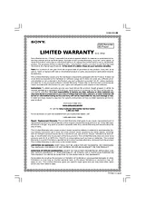 Sony M-100MC Warranty Information