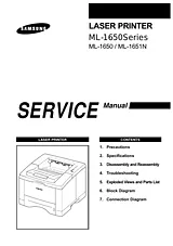Samsung ML-1650 Справочник Пользователя