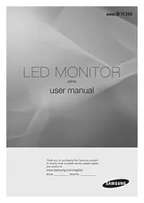 Samsung 23" AV monitor with superior 
built-in speakers User Manual