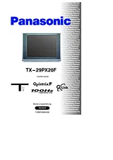 Panasonic tx-29px20f Operating Guide