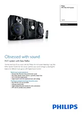 Philips MP3 Mini Hi-Fi System FWM154 FWM154/05 Leaflet