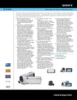 Sony dcr-sx41 Guida Specifiche