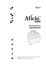 Ricoh Aficio 470W Manual Do Utilizador