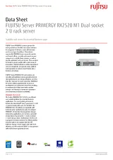 Fujitsu RX2520 M1 VFY:R2521SX140ES Ficha De Dados