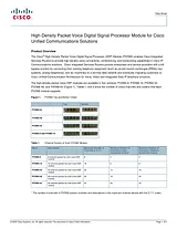 Cisco PVDM2 PVDM2-64 Hoja De Datos