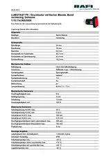 Rafi Pushbutton 35 V 0.1 A 1 x Off/On IP65 momentary 10 pc(s) 1.15.114.966/0000 Datenbogen