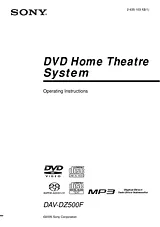 Sony DAV-DZ500F Manual Do Utilizador