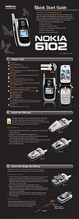 Nokia 6102 Quick Setup Guide