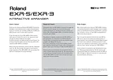 Roland exr-3 Owner's Manual