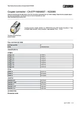 Phoenix Contact CA-07P1N8A9007 Silver 1620080 Data Sheet