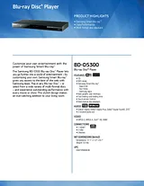Samsung BD-D5300 BD-D5300/ZA Folheto