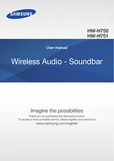 Samsung 320 W 4.1Ch Soundbar H751 Справочник Пользователя