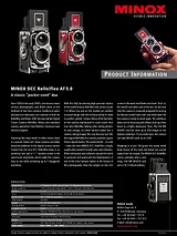 Minox DCC Rolleiflex AF 5.0 Guia De Especificaciones