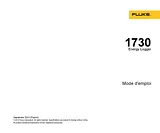 Fluke FLUKE-1730 Mains-analysis device, Mains analyser 4276693 Manuel D’Utilisation