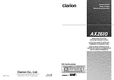 Clarion AXZ610 User Manual