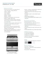 Viking RVGR33015BWH Specification Sheet