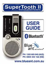 BlueAnt Wireless SUPERTOOTH II Manual Do Utilizador