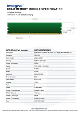 Integral 8GB DDR3 IN3T4GRZBIX2W2 Dépliant