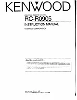 Kenwood RC-R0905 Manual Do Utilizador