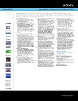 Sony HDR-SR10 Guide De Spécification