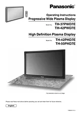 Panasonic th-42pwd7ek Benutzerhandbuch