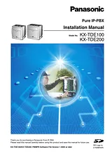 Panasonic KX-TDE100 User Manual