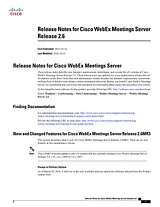 Cisco Cisco WebEx Meetings Server 2.6 릴리즈 노트