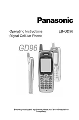 Panasonic EB-GD96 Manual Do Utilizador