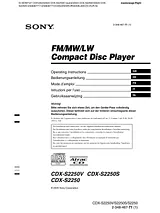 Sony CDX-S2250S User Manual