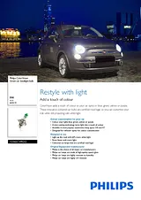 Philips Green car headlight bulb 12342CVPGS2 12342CVPGS2 사용자 설명서
