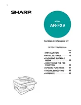 Sharp AR-FX9 Справочник Пользователя