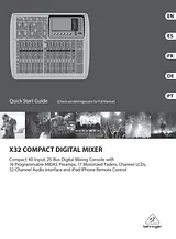 Behringer X32 COMPACT-TP Краткое Руководство По Установке