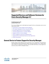 Cisco Cisco Security Manager 4.7 Guide D’Information