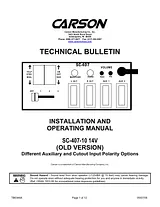 Carson SC-407 Manuel D’Utilisation