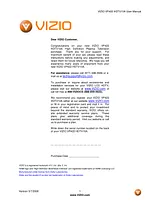 VIZIO VP422 Справочник Пользователя