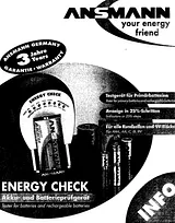Ansmann Energy Check 4000042 Benutzerhandbuch